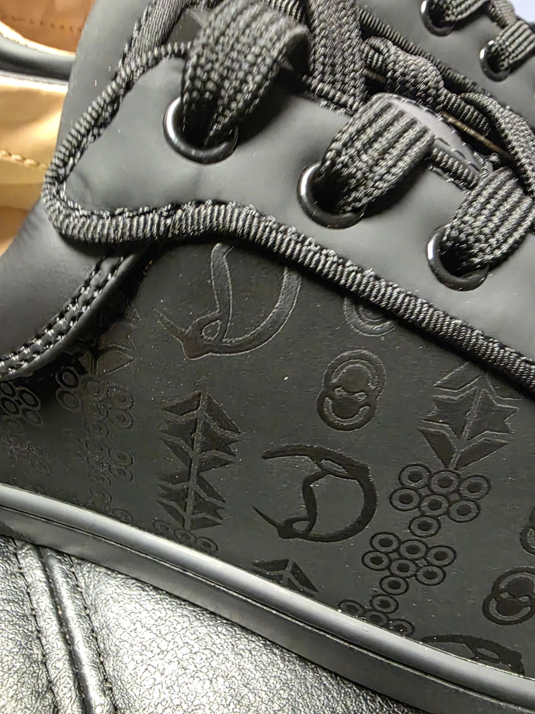 Christian Louboutin Black Spiked Sneakers - photo 5