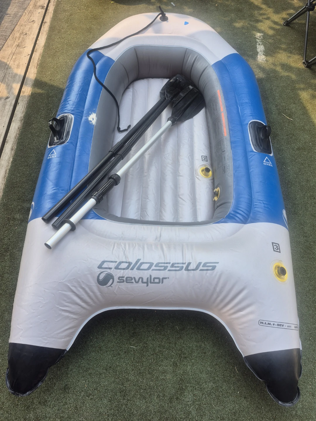 Sevylor Colossus 2-Person Inflatable Boat with Oars