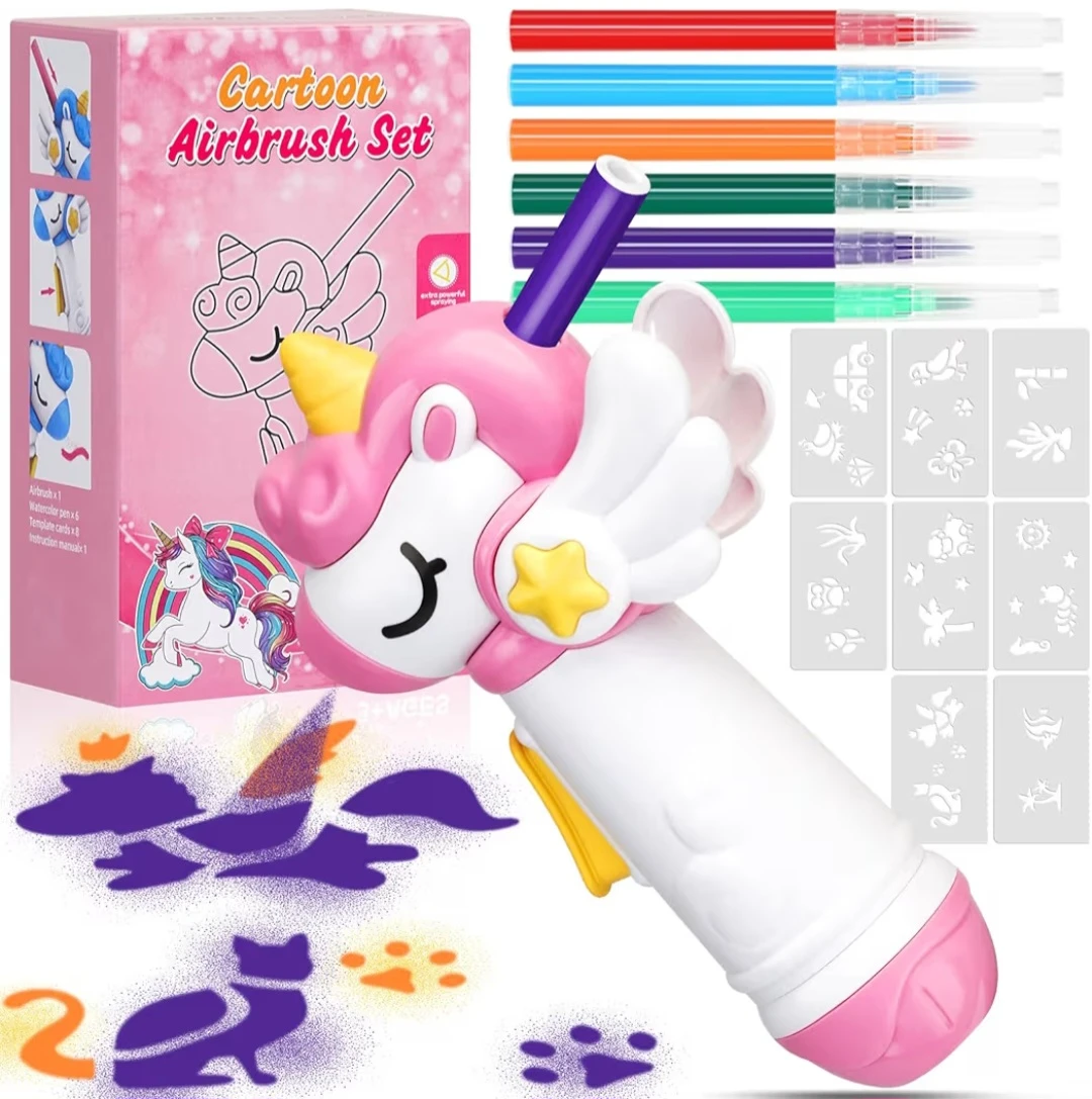 Unicorn Toys for Girls Airbrush Kit