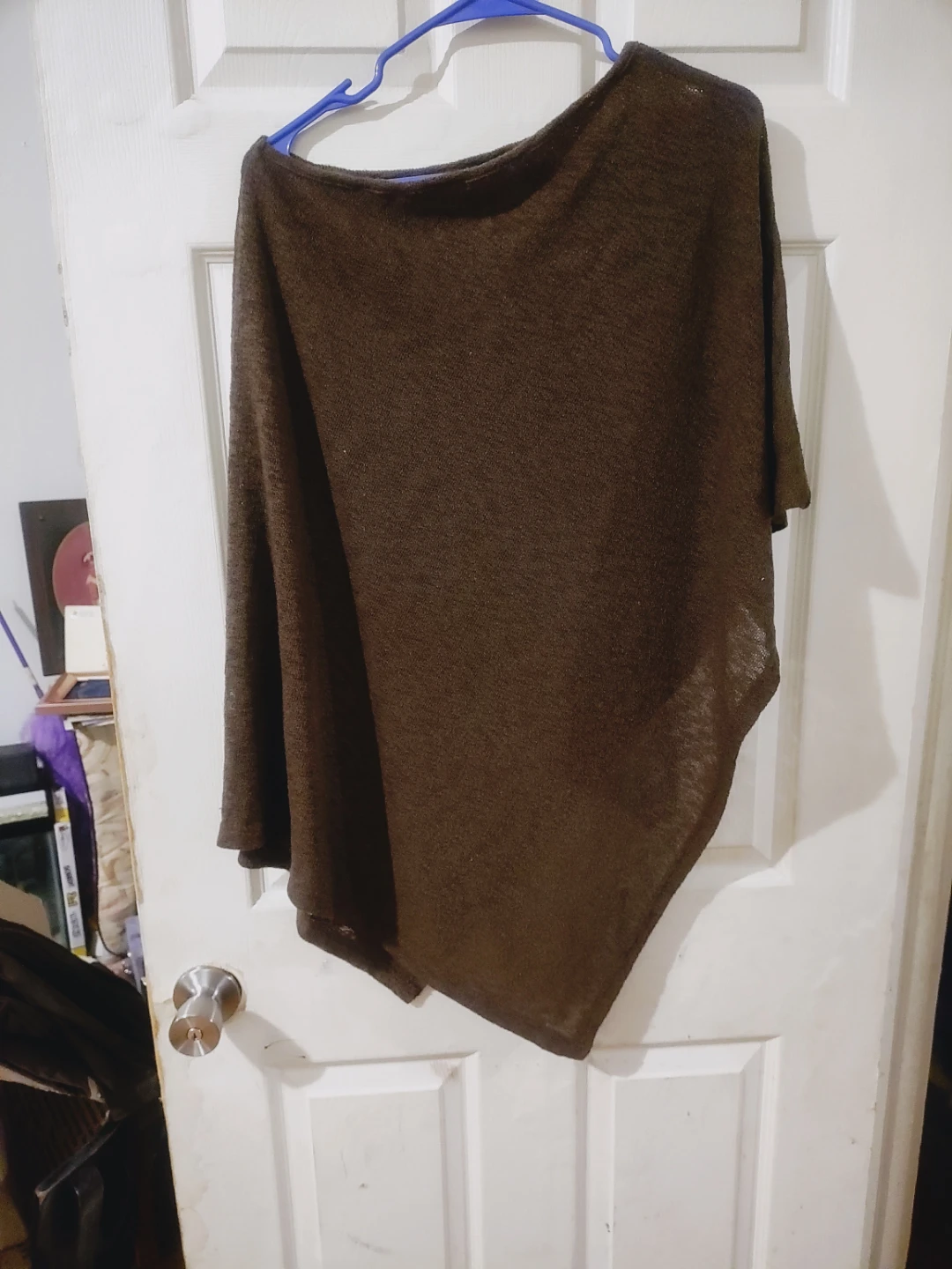 Brown Poncho size Small new