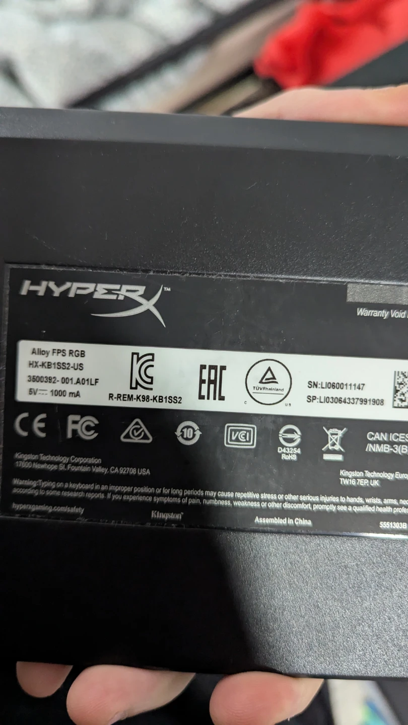 HyperX Alloy FPS RGB Keyboard - photo 3