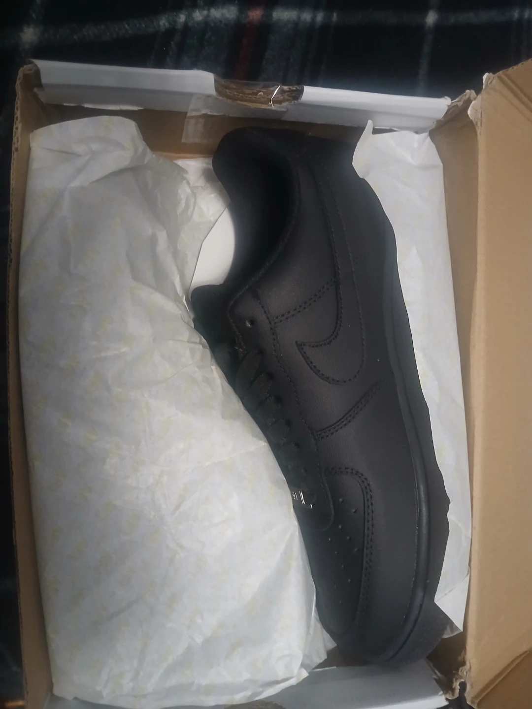 Nike Air Force 1 '07 Black Shoes Size 10.5 - photo 4