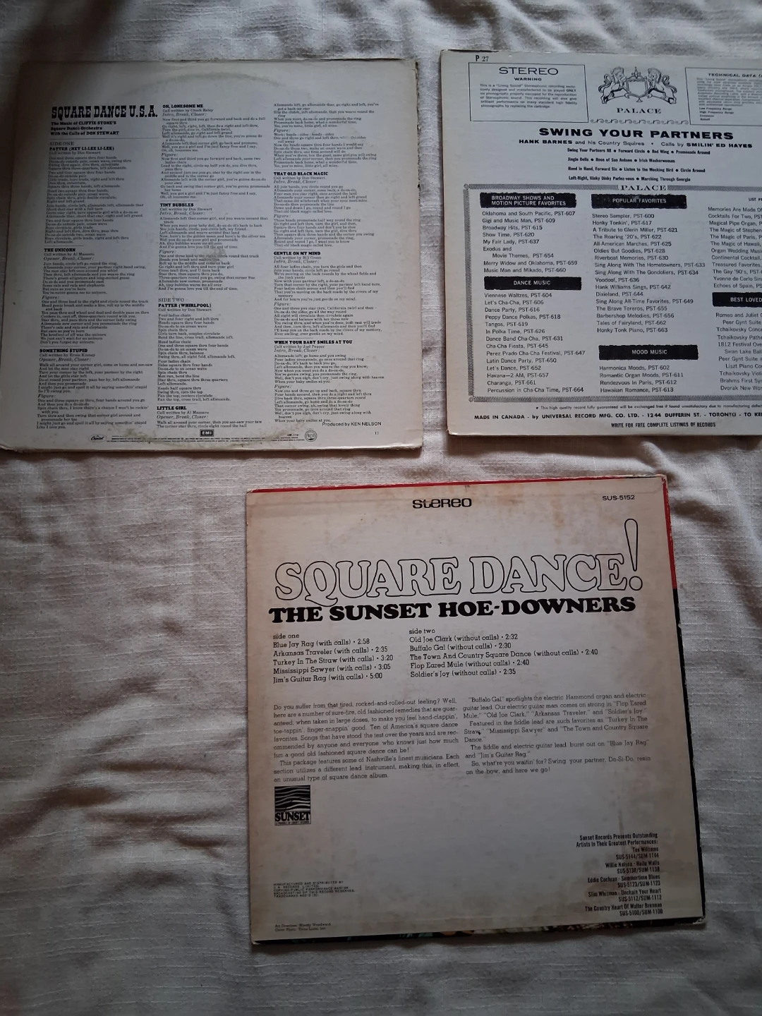 3 Vintage Square Dance Vinyl Records - photo 2
