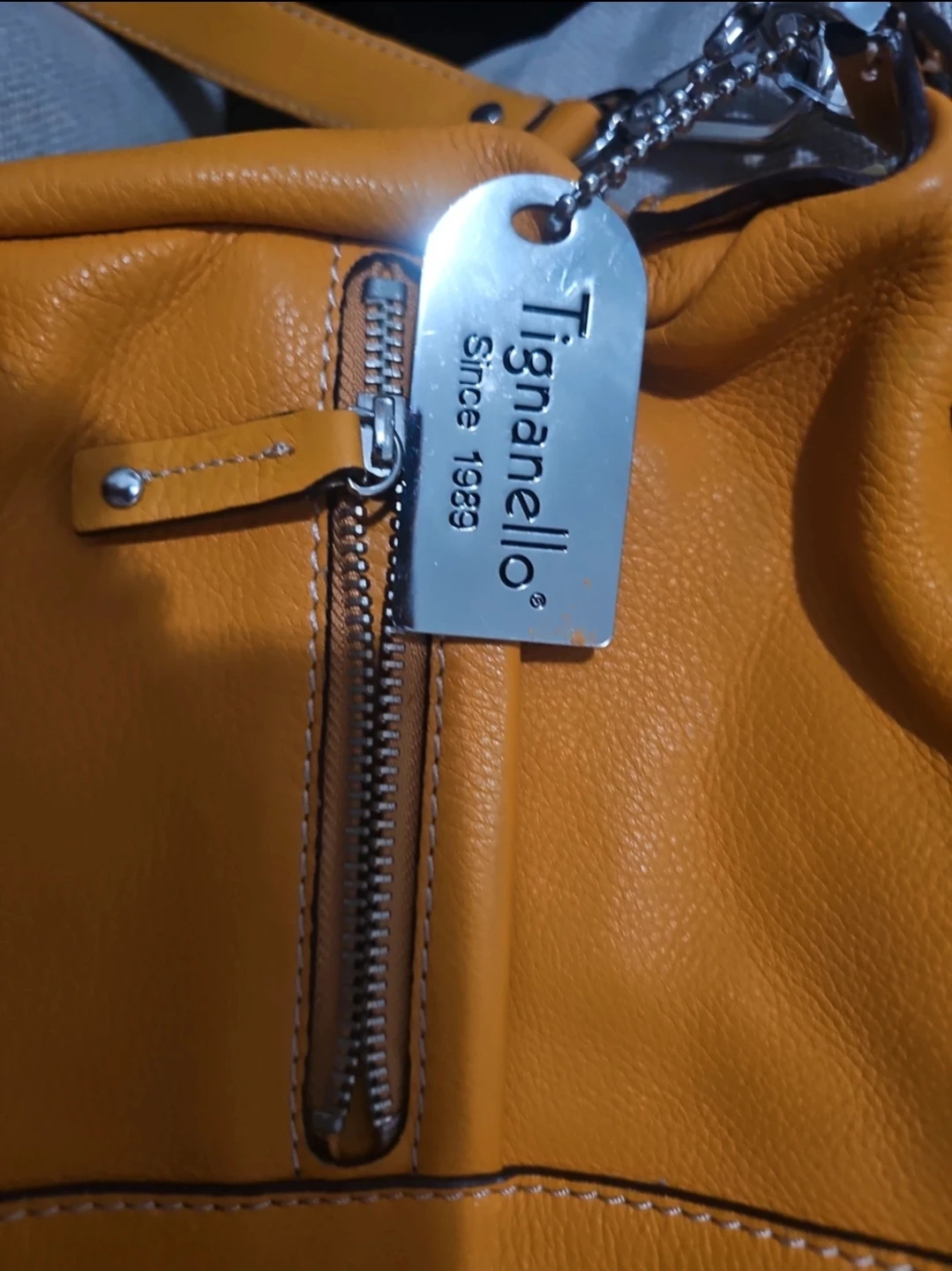 Tignanello Orange Leather Crossbody Bag - photo 2