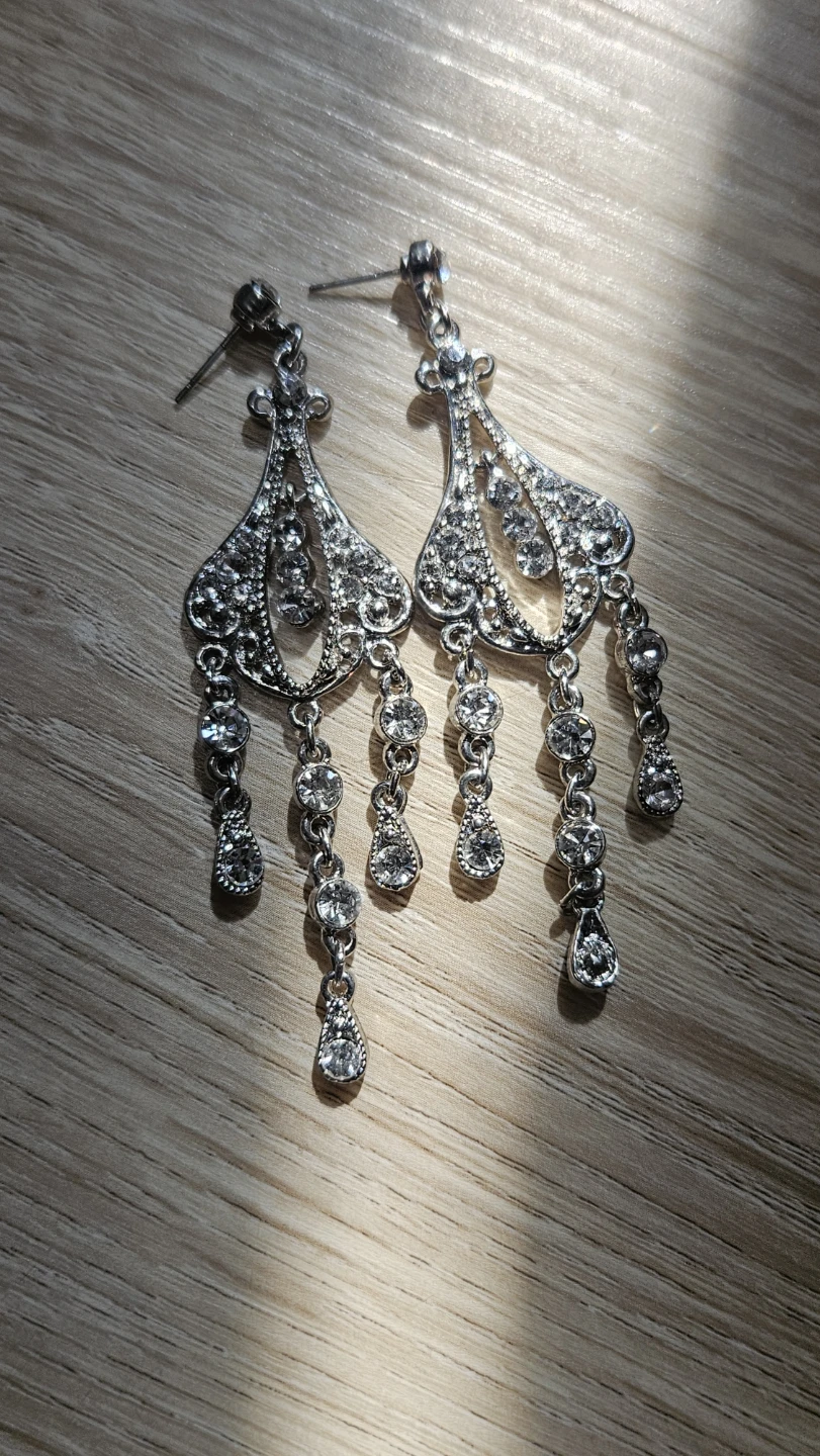 Rhinestone Chandelier Dangle Earrings