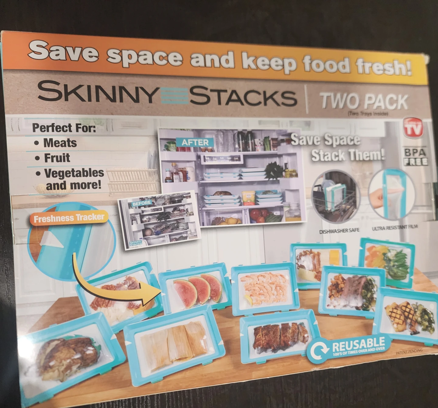 Skinny Stacks Food Storage Containers - Two Pack