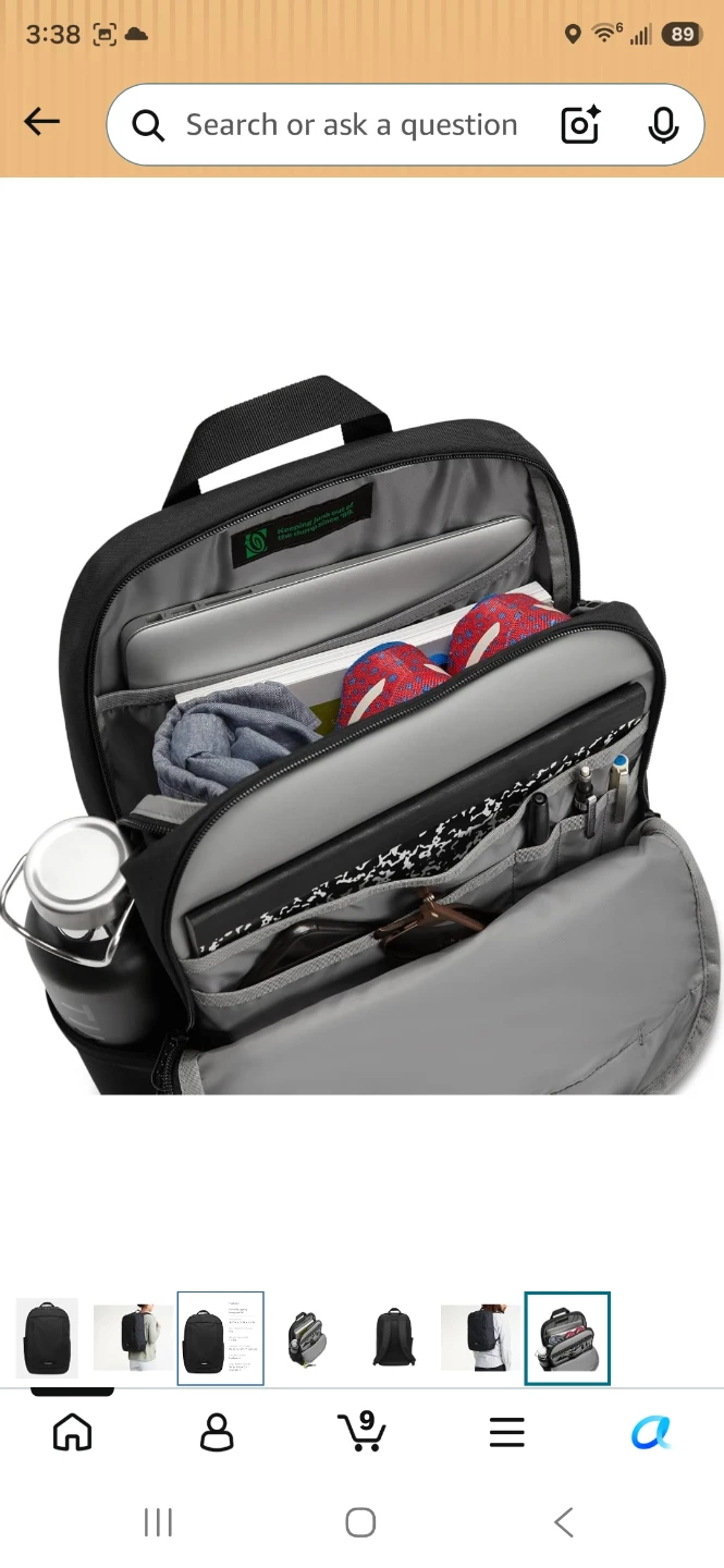 Timbuk2 Parkside Laptop Backpack Eco Black Company Logo Sigma - photo 3