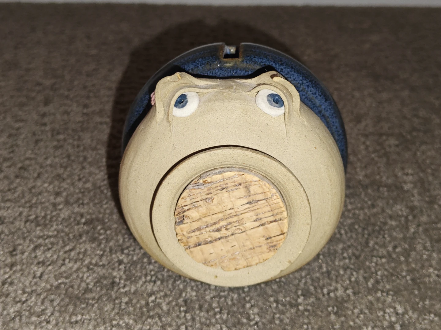 The Village Pottery Pig Piggy Bank With Cork Nose - photo 2