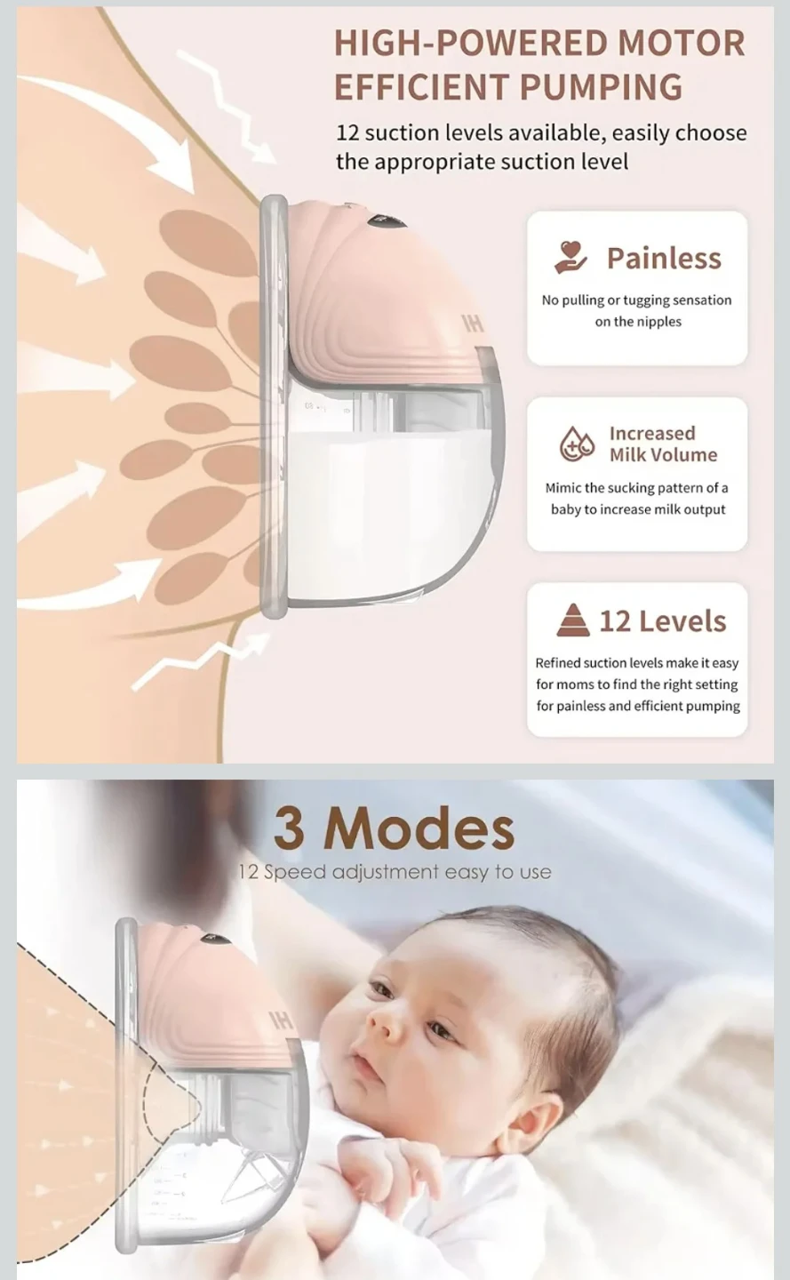 Wearable Electric Breast Pump S21 - photo 2