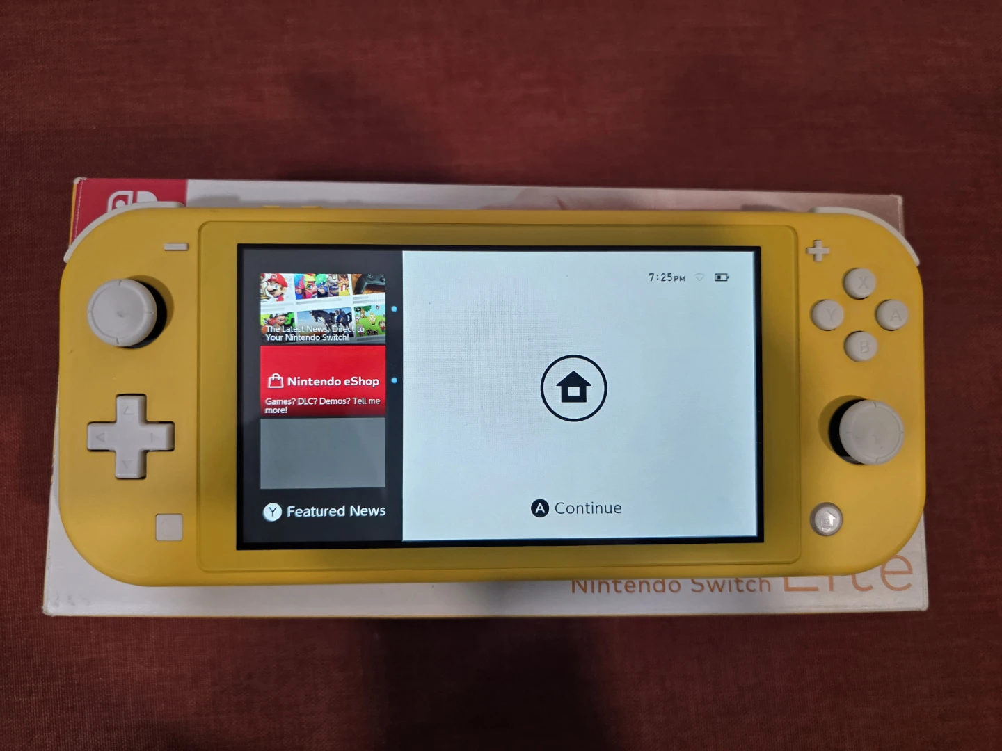 Yellow Nintendo Switch Lite