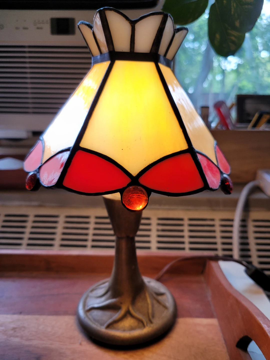 Vintage Stained Glass Accent Lamp - photo 4