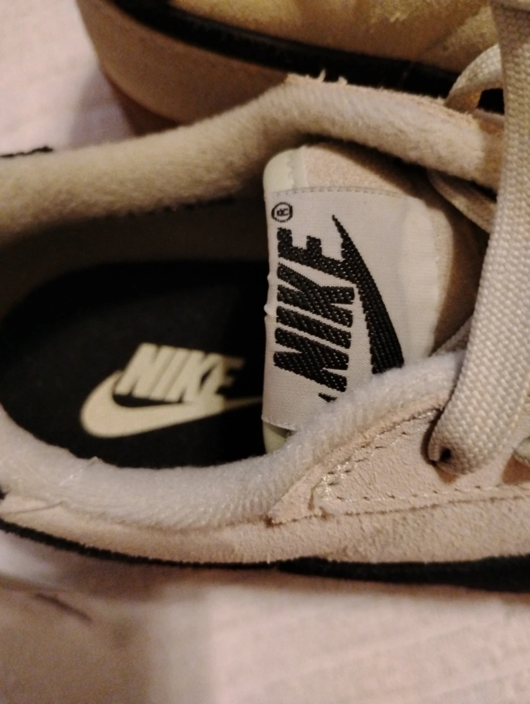 Nike Suede Sneakers Beige/Black US 8