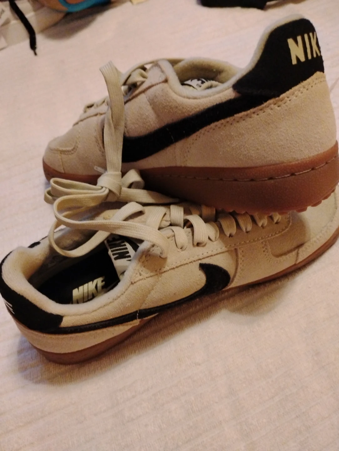 Nike Suede Sneakers Beige/Black US 8 - photo 3