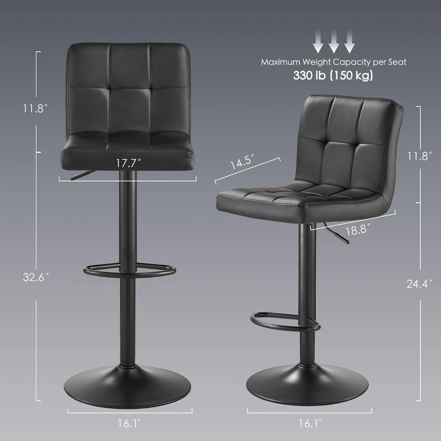 Bar Stools Set of 2 - photo 2