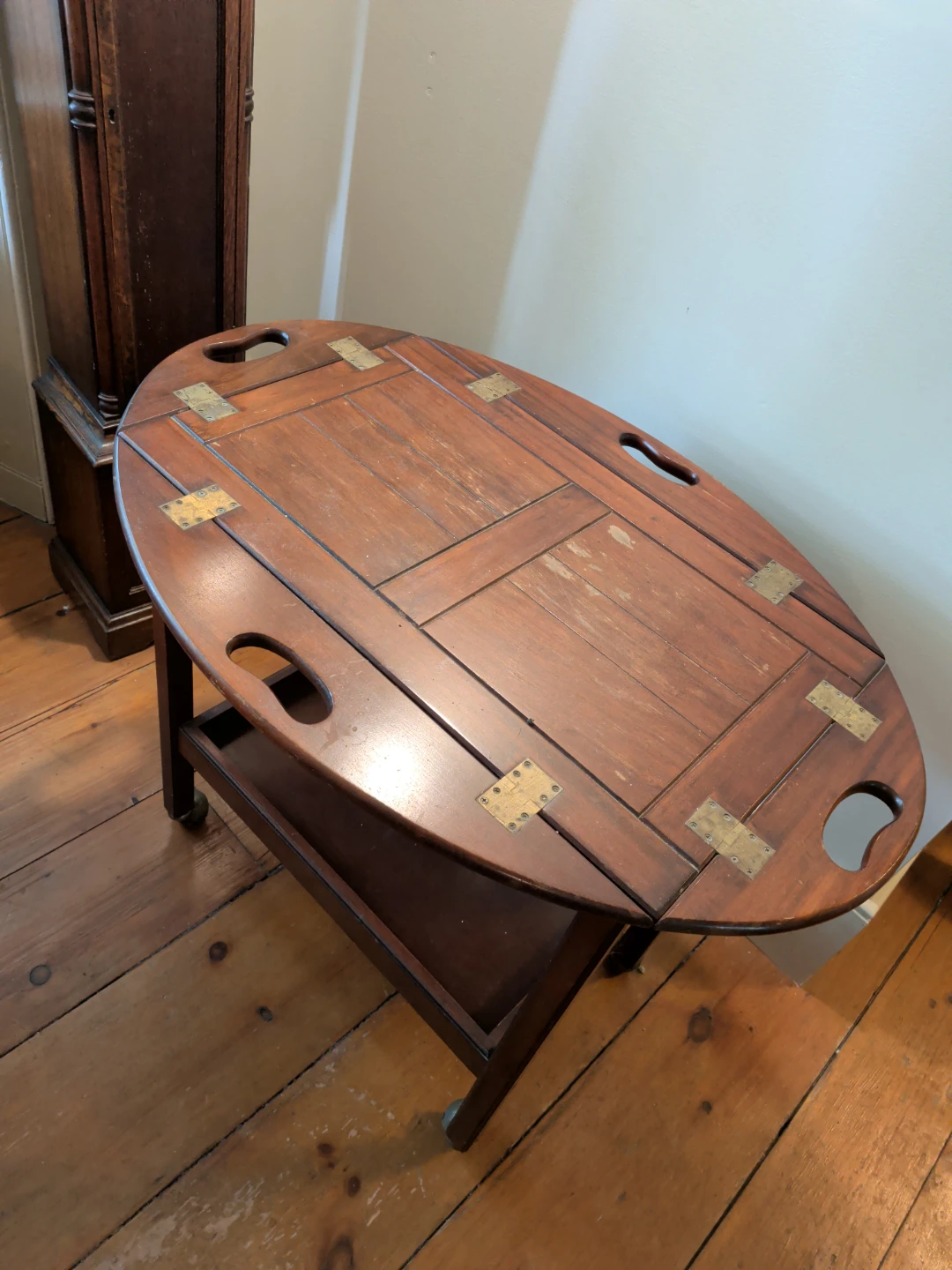 Wooden Serving Tray Cart - photo 2