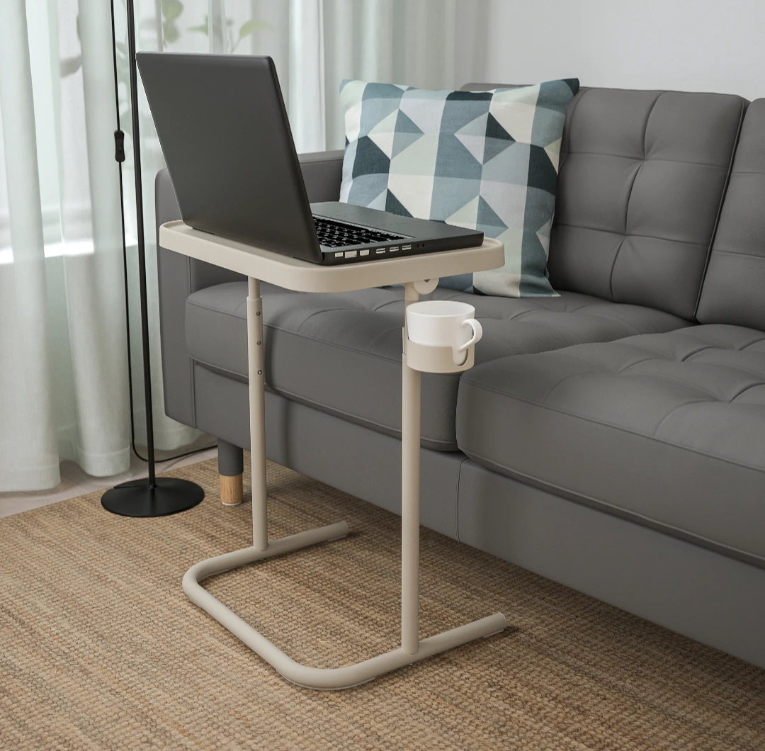 Laptop stand, adjustable height and tilt