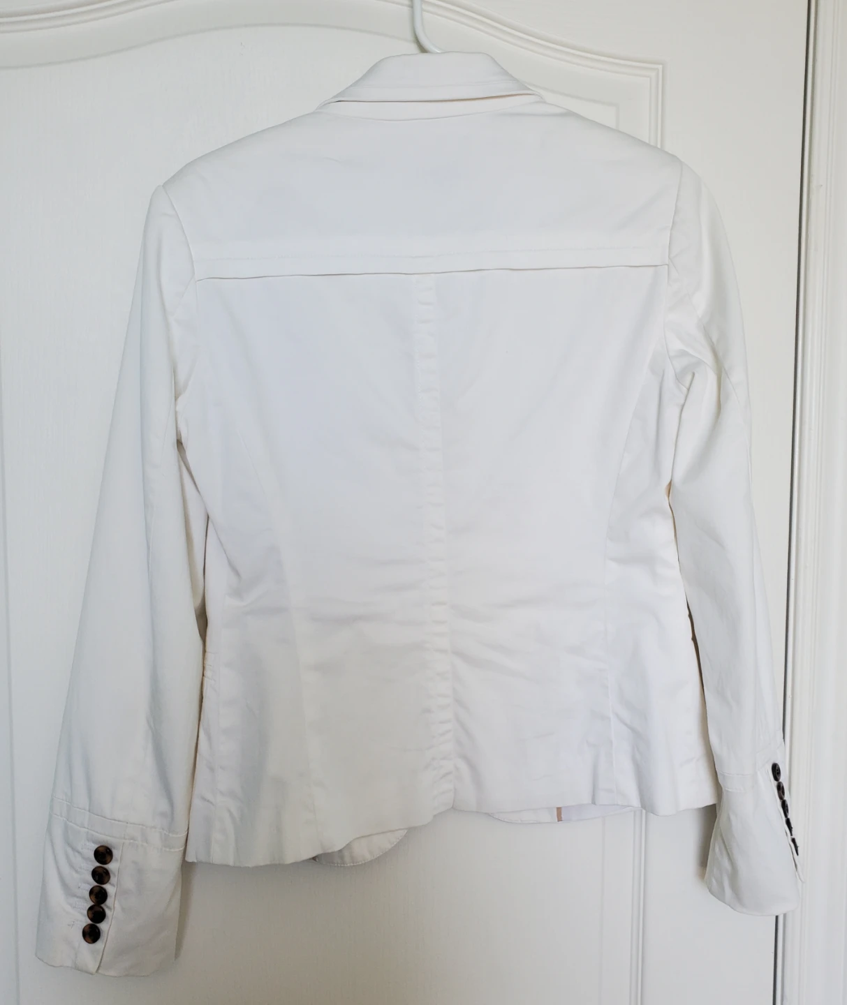 White Jessica Simpson Cotton Blazer - Size S - photo 2