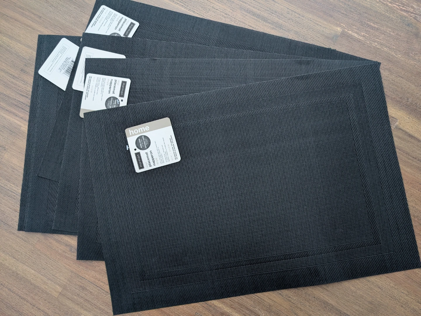 Black Vinyl Placemats