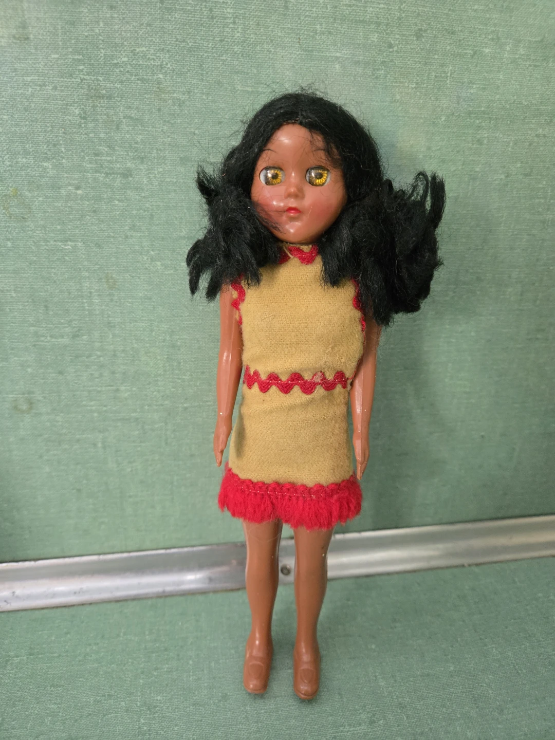 Vintage * Indigenous Native Doll * Reliable Pat. 1958