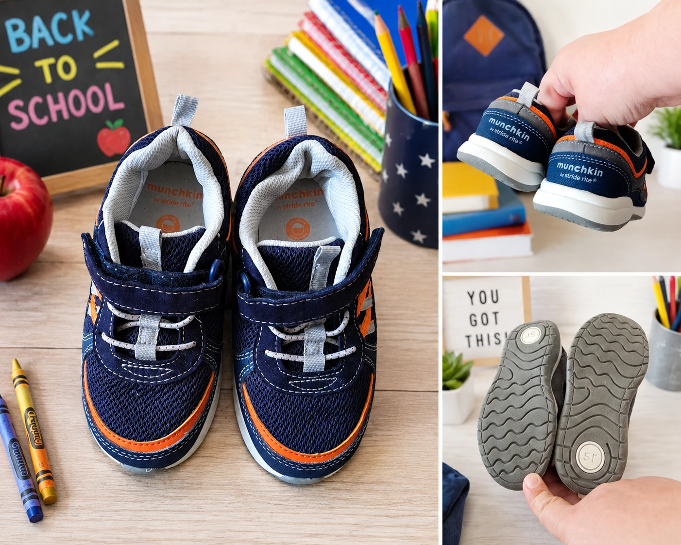 Munchkin Stride Rite Boys Sneakers – Size 9 👟