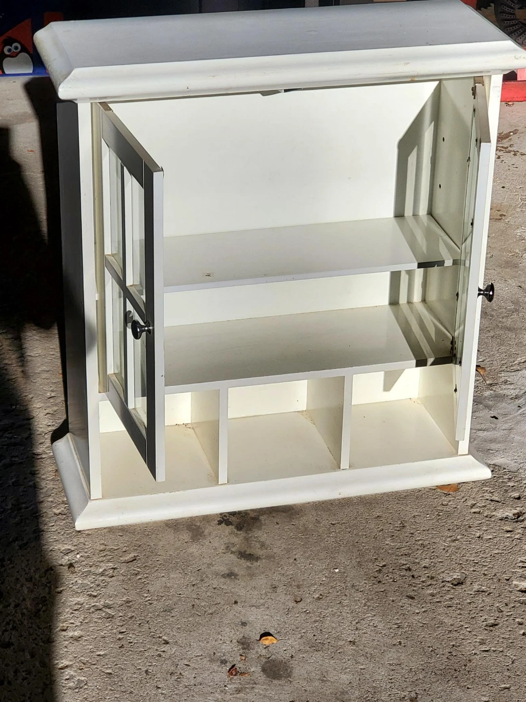 Wooden Wall Cabinet with Glass Doors - photo 3