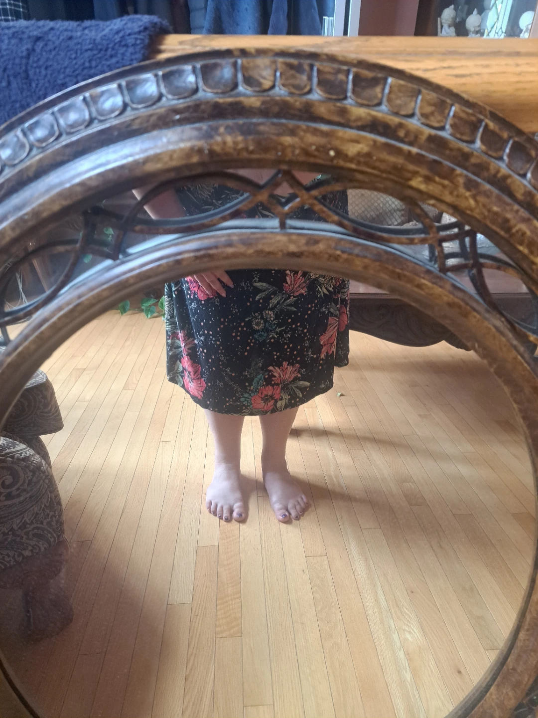 Ornate Oval Wall Mirror - photo 2