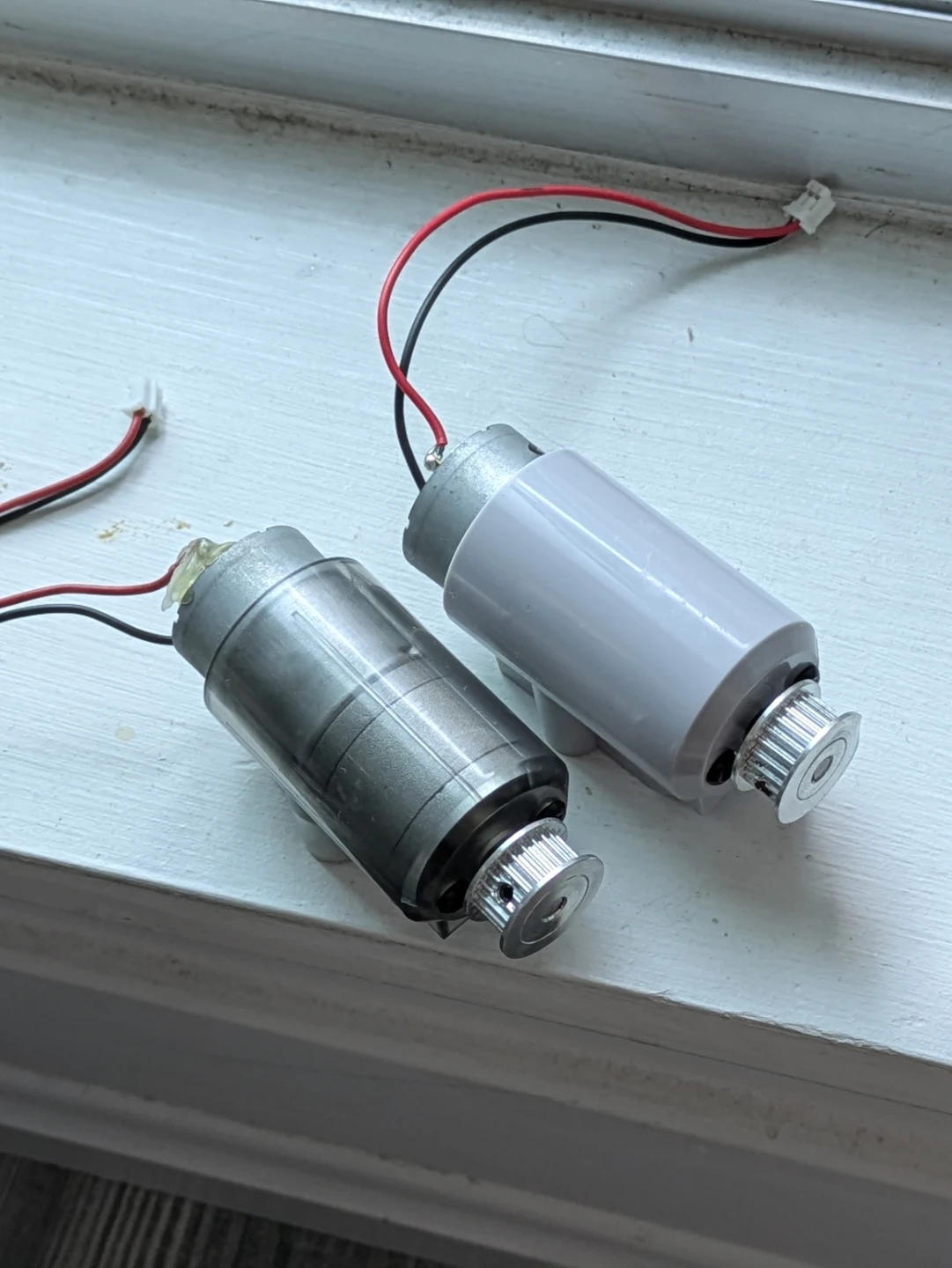 Two DC Gear Motors with Pulleys