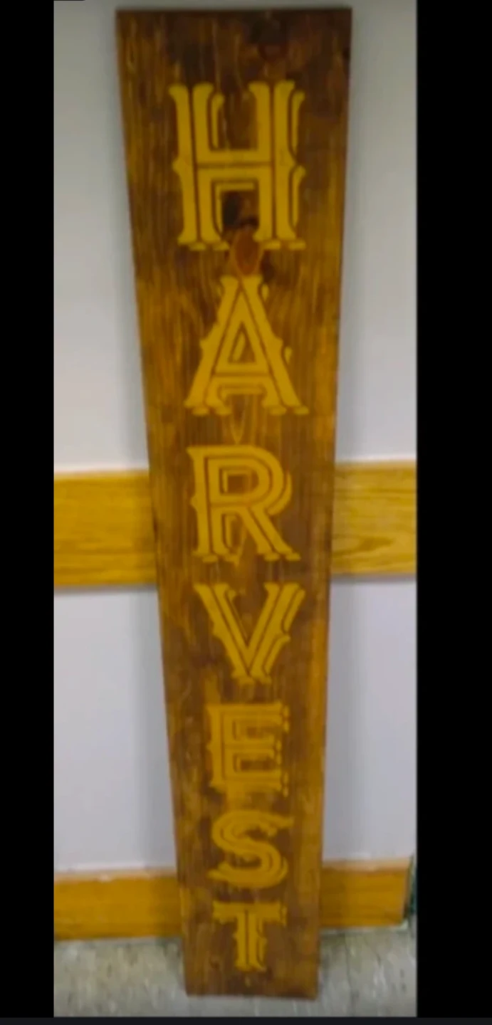 Solid Wood Decorative Harvest Display Sign