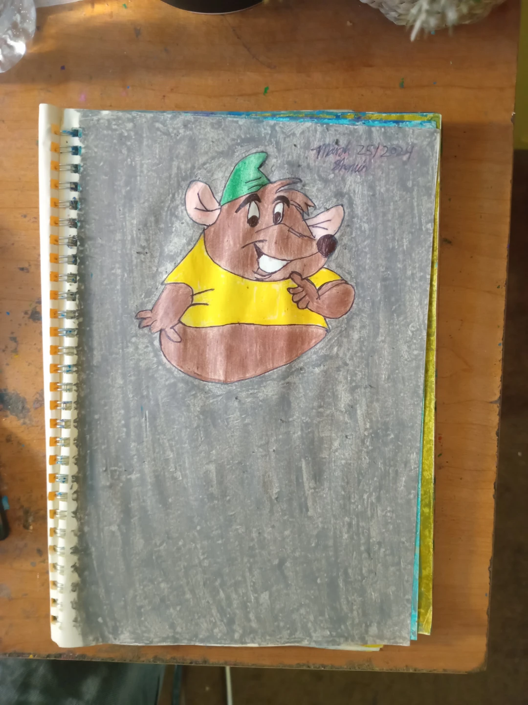 BROWN MOUSE DRAWING BY CUSTOM ARTIST SHERWIN - photo 4
