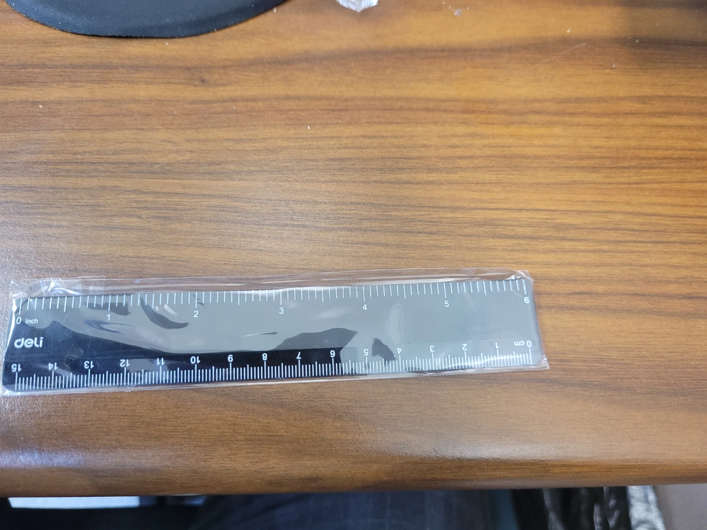Deli Black Metal Ruler