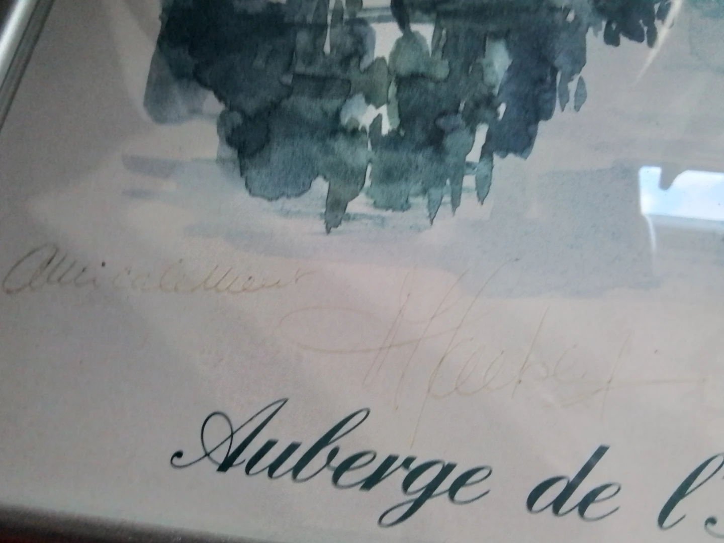 J. P. Haeberlin Watercolor Painting - Auberge de l'Ill - photo 5