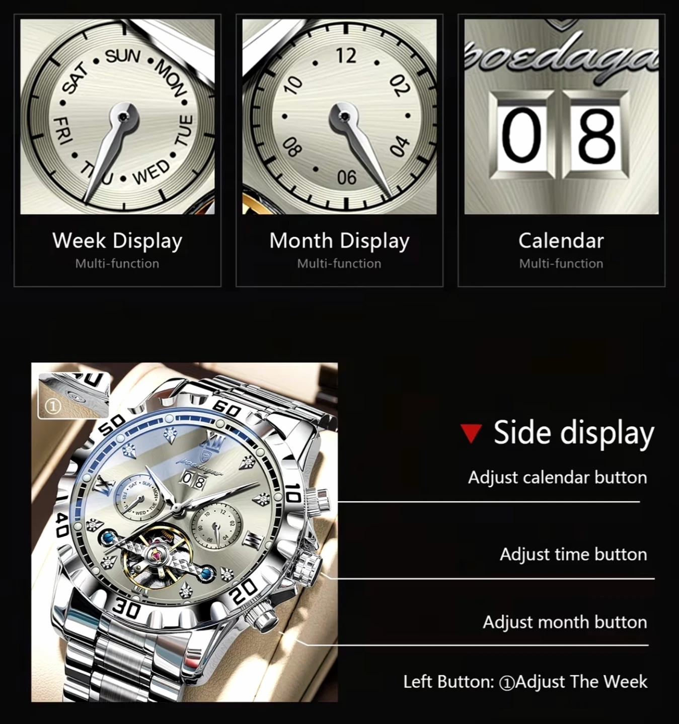 Mens Automatic Watch - photo 3