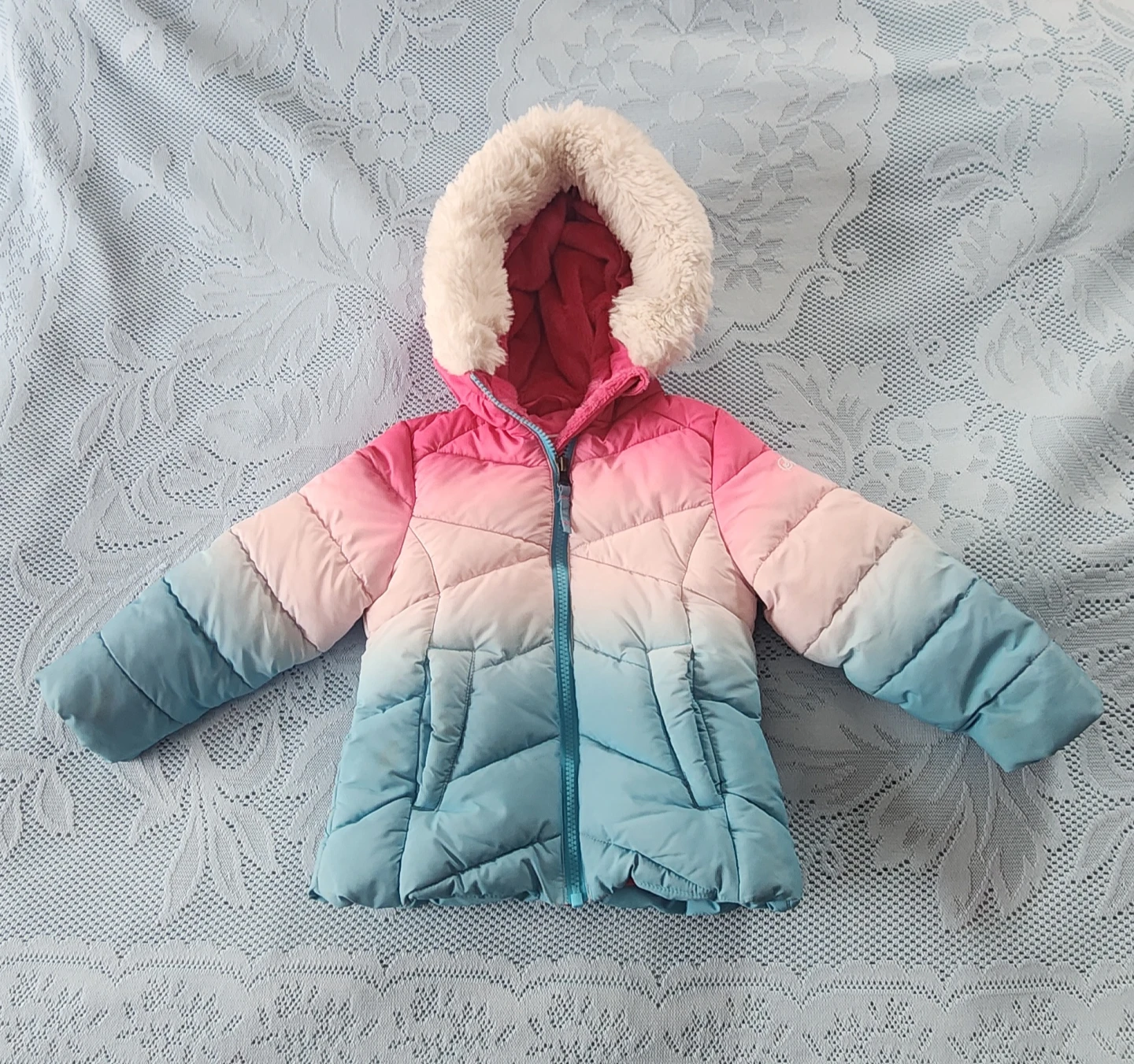 Winter Jacket 2T Pink/Blue Ombre