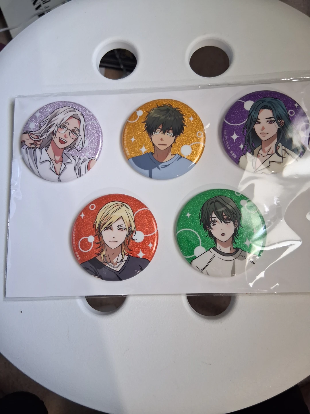 Mamekichi Mameko Neet no Nichijo button pin set