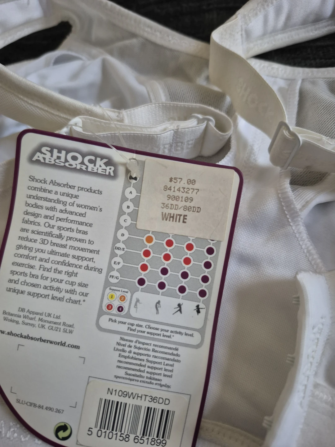 Shock Absorber Sports Bra White 36DD - photo 5