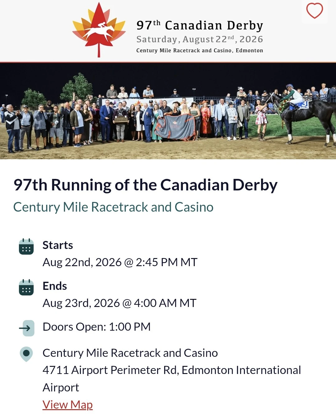 97th Canadian Derby 3 beer gardens tickets