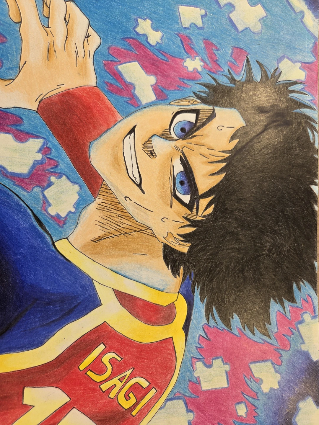 Dragon Ball Z and Blue Lock Fan Art Drawing - photo 3