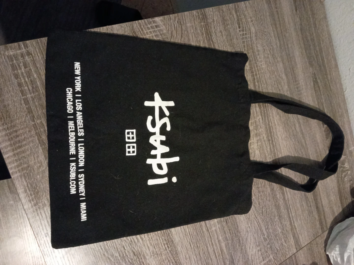 Ksubi Black Canvas Tote Bag