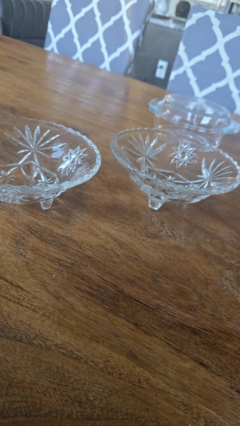 Set of Crystal Glass Bowls and Pitcher - photo 5
