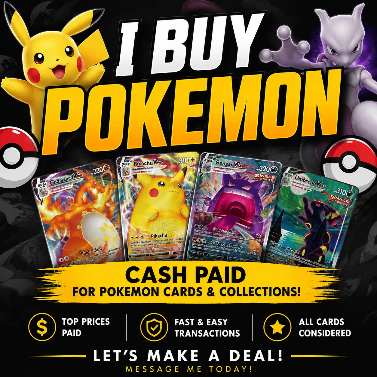 We Buy Pokemon Cards & Collections!