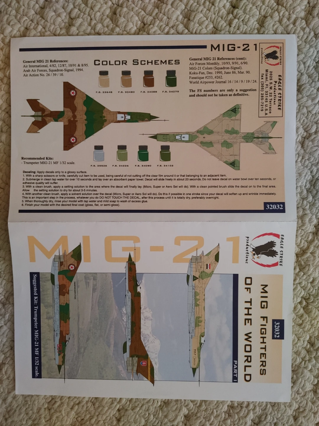 Eagle Strike 32032 MiG Fighters of the World Pt. I Decals