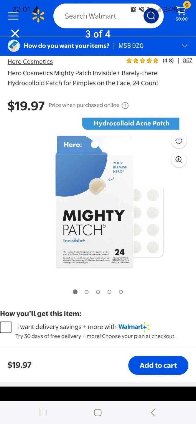 Hero Mighty Patch Original, Invisible+ Pimple, Body Stickers - photo 3