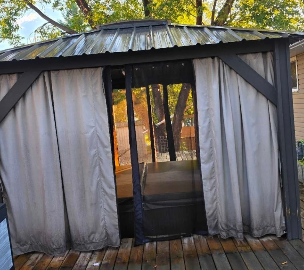 Gazebo with Hot Tub