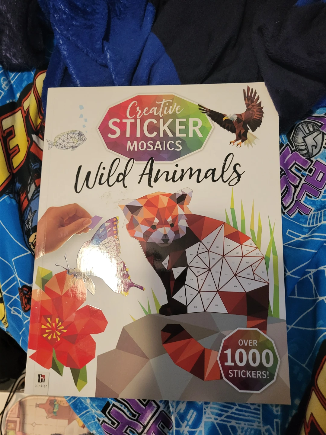 Hinkler Creative Sticker Mosaics Wild Animals book