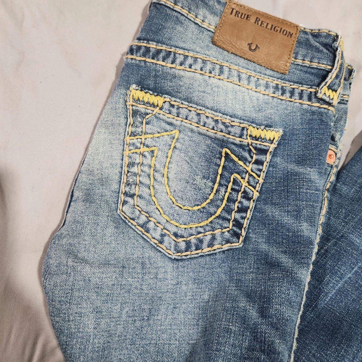 Y2K RARE True Religion Mid Rise Straight Jeans - photo 3