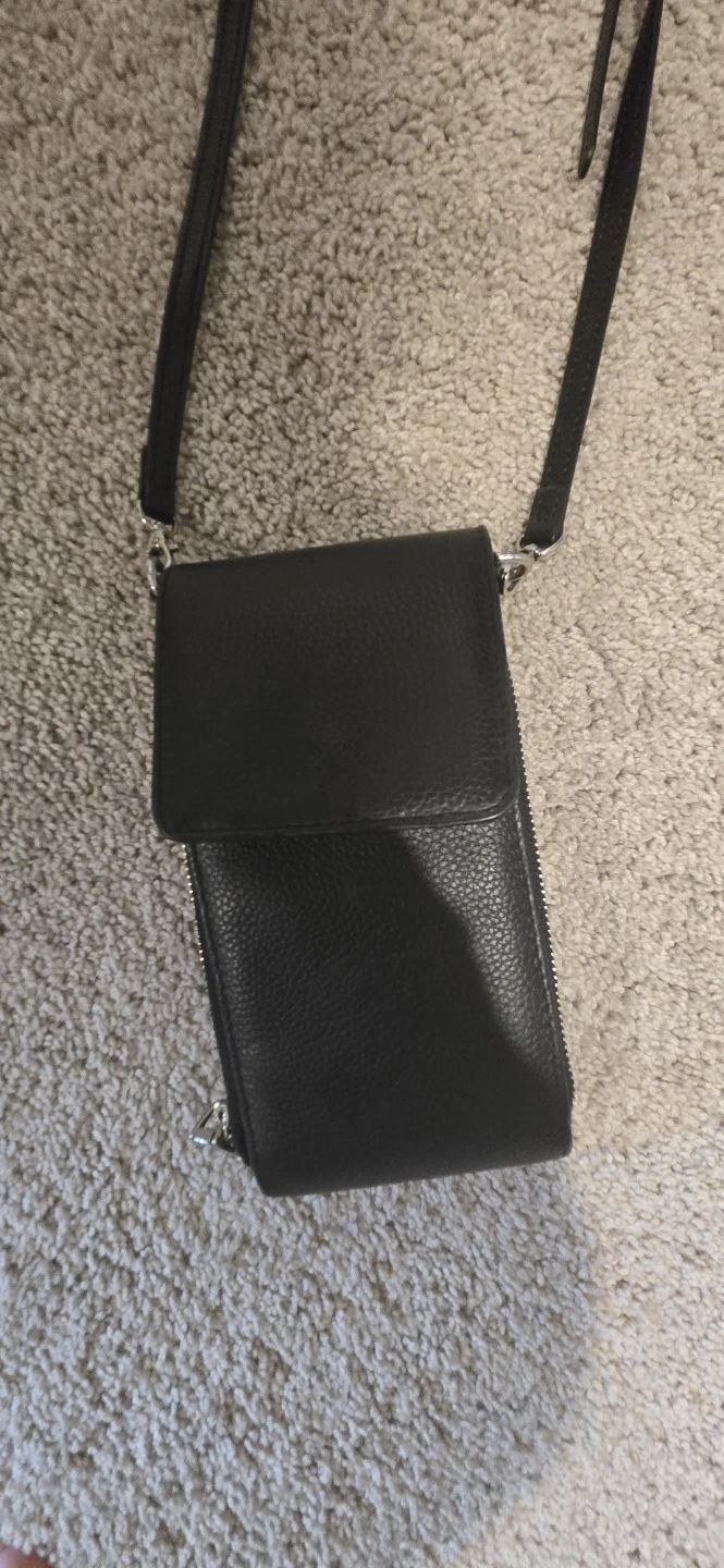 Bugatti Black Leather Crossbody Wallet - photo 2