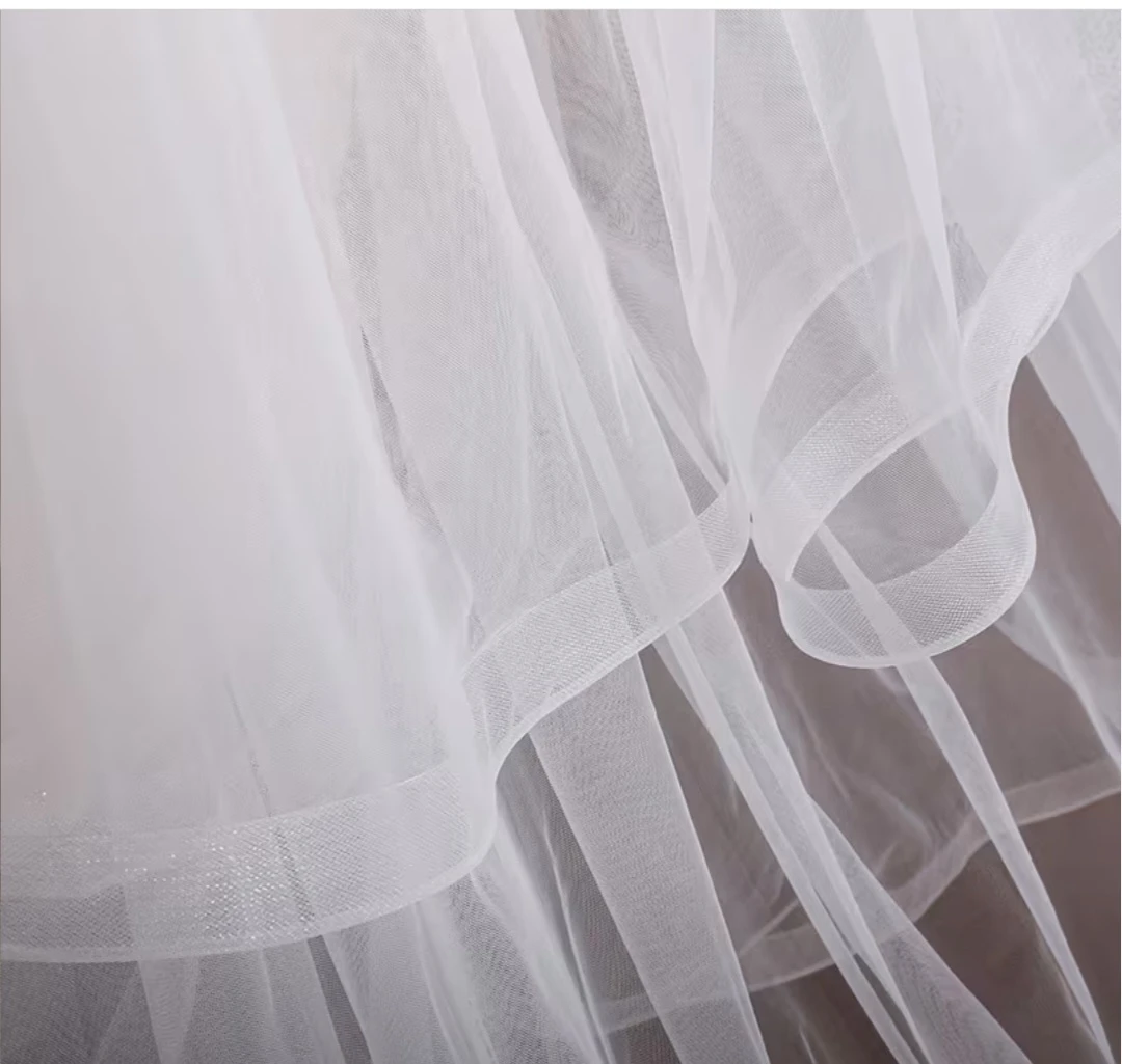 Cathedral Length Two-Tier Wedding Veil - photo 5
