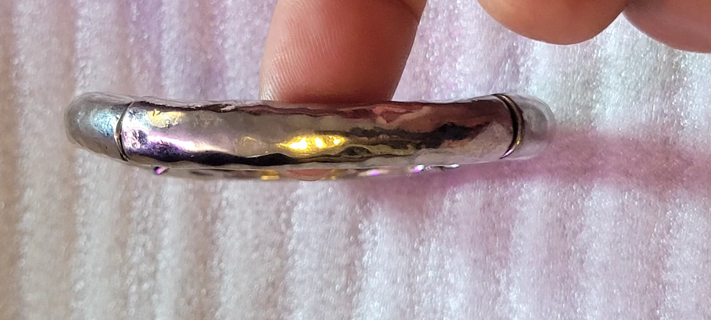 Silver Tone Bangle Bracelet - photo 2