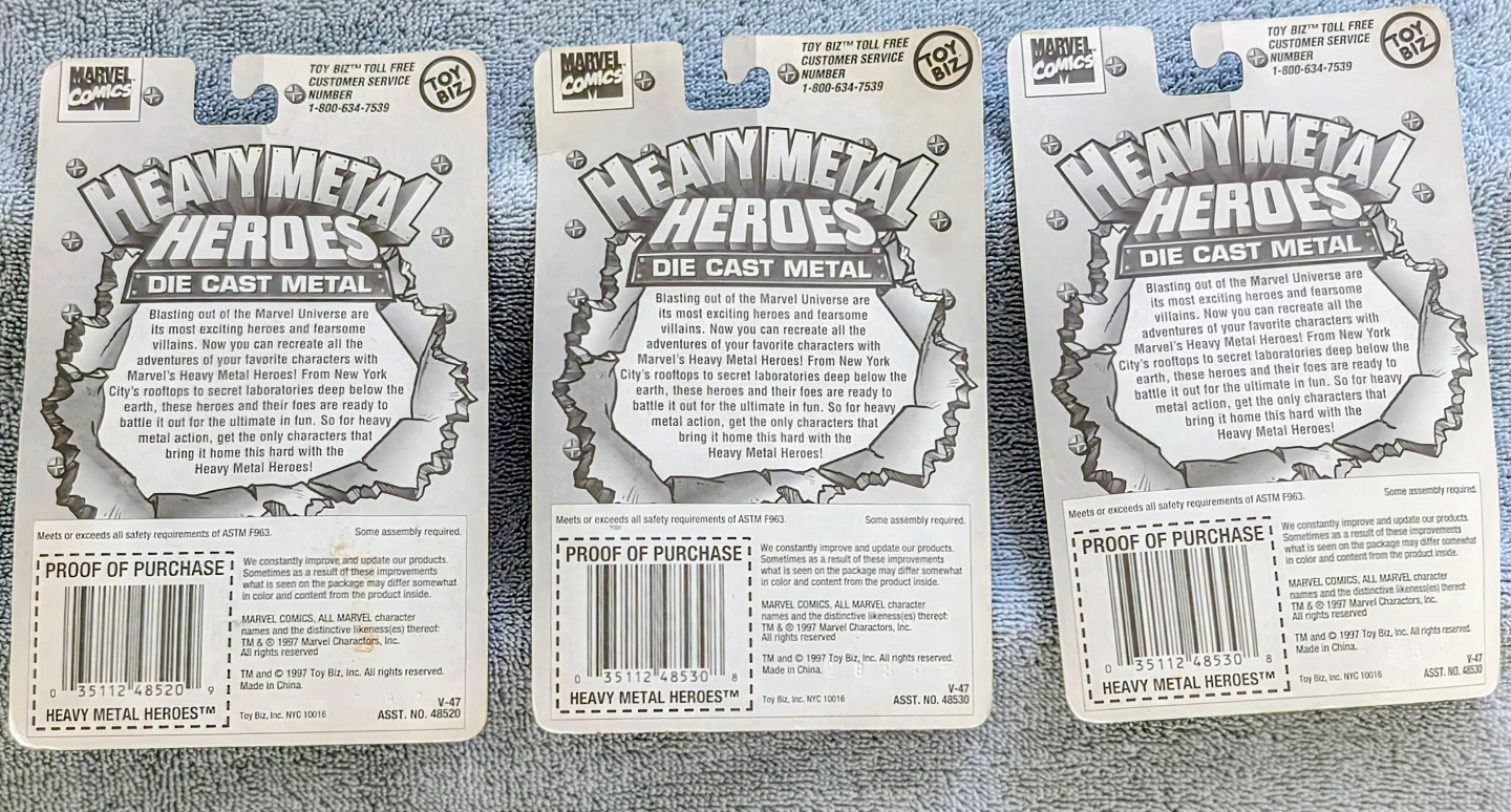 Marvel Comics Heavy Metal Heroes Die Cast Metal Action Figures - photo 5