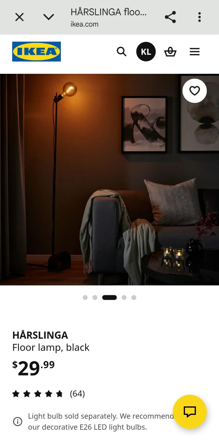 IKEA HEKTAR 3-Spot Floor Lamp - photo 2